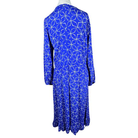 Anthropologie Dress Women Large Aleah Stars Plenty Tracy Reese Faux Wrap Ruffles - Picture 7 of 10